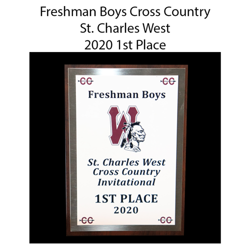 Freshman Boys Cross Country St. Charles West 2020 1st Place 